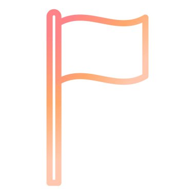 bayrak modern simge vektör illüstrasyonu 