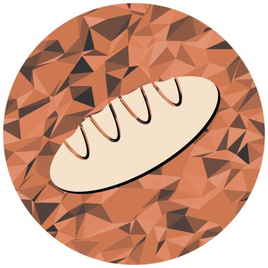 Ekmek simgesinin vektör illüstrasyonu