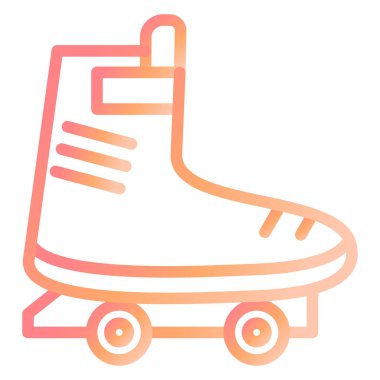 Paten kayın. Web simgesi basit illüstrasyon