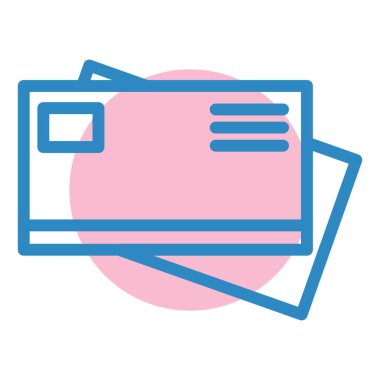 Posta modern simgesinin vektör illüstrasyonu