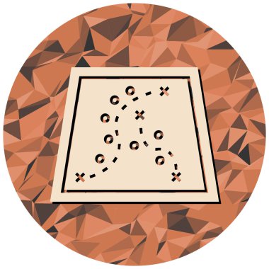 Modern simge işaretinin vektör illüstrasyonu.