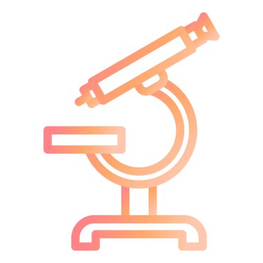 Mikroskop modern ikon vektör çizimi 