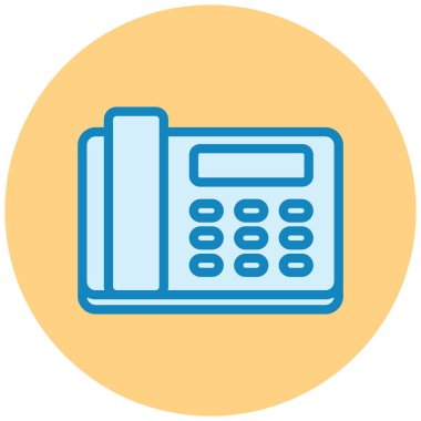 Telefonunuz var. Web simgesi basit illüstrasyon