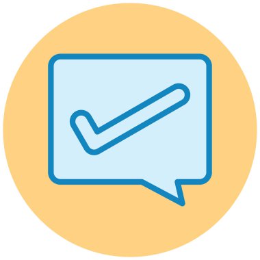 Konuş. Web simgesi basit illüstrasyon