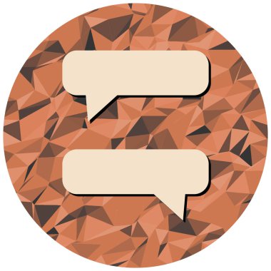 Konuşma balonu ikonu. vektör illüstrasyonu