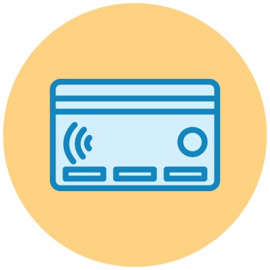 Kredi kartı vektör simgesi