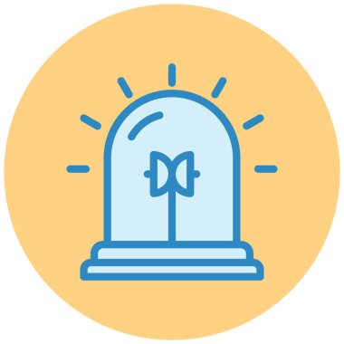 Alarm! Web simgesi basit illüstrasyon