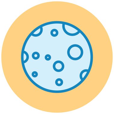 Ay. Web simgesi basit illüstrasyon