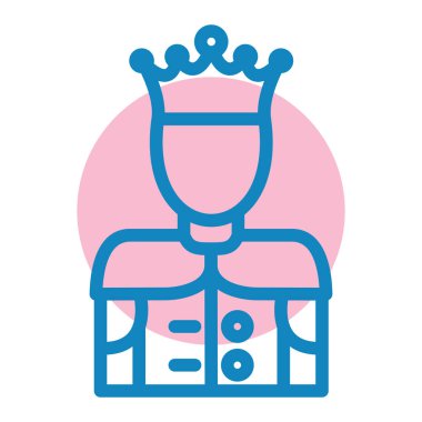 taç simgesi vektör illüstrasyonu