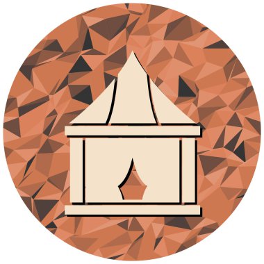 Basit vektör illüstrasyonu, web simgesi 