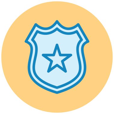 Kalkan. Web simgesi basit illüstrasyon