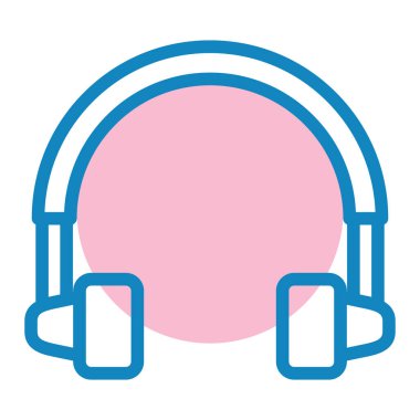 Kulaklık. Web simgesi basit tasarım