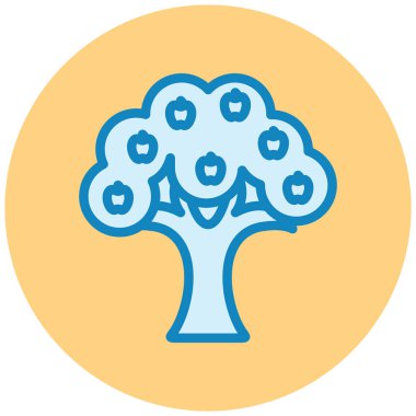 Ağaç. Web simgesi basit illüstrasyon