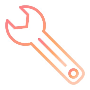 İngiliz anahtarı. Web simgesi basit illüstrasyon 