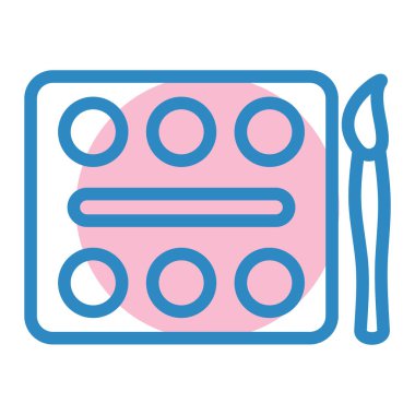 Boya fırçası. Basit resimleme