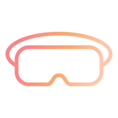 Gözlükler. Web simgesi basit illüstrasyon 