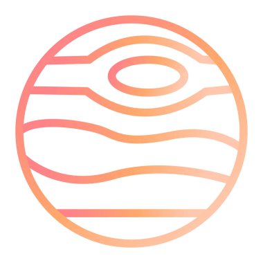 Neptün modern simge vektör illüstrasyonu 