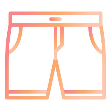 Şort. Web simgesi basit illüstrasyon