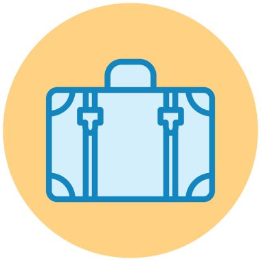 Çanta. Web simgesi basit illüstrasyon