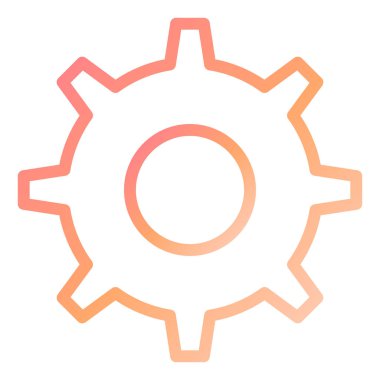 dişli modern simge vektör illüstrasyonu 