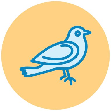 Kuş. Web simgesi basit illüstrasyon