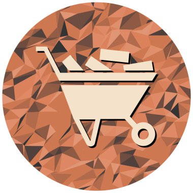 Bir el arabasının vektör illüstrasyonu