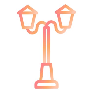 sokak lambası modern ikon vektör illüstrasyonu 