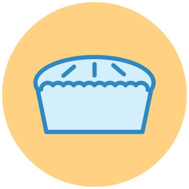 Tatlım. Web simgesi basit illüstrasyon