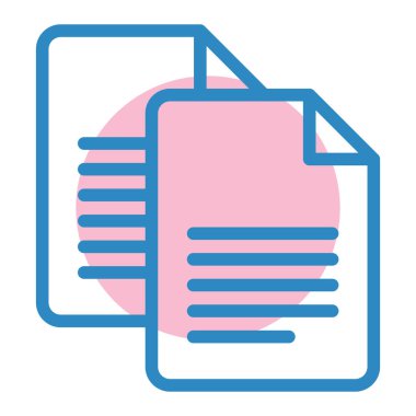 Belge. Web simgesi basit illüstrasyon