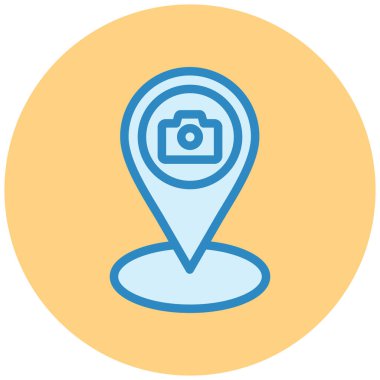 konum. Web simgesi basit illüstrasyon