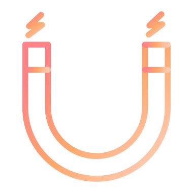 Mıknatıs Web simgesi basit illüstrasyon