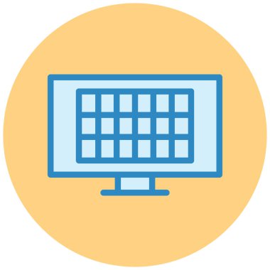 Bilgisayar. Web simgesi vektör illüstrasyonu