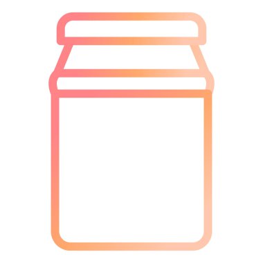 Kavanoz. Web simgesi basit illüstrasyon 