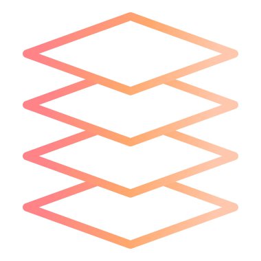 Modern simge vektör illüstrasyonunu katmanlar 