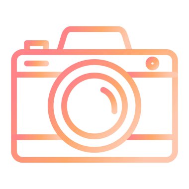 Fotoğraf Kamerası modern ikon vektör illüstrasyonu