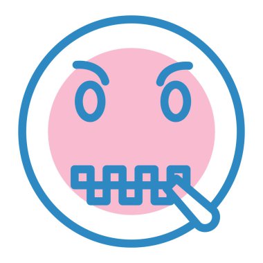 Yüz ifadesi vektör illüstrasyonu