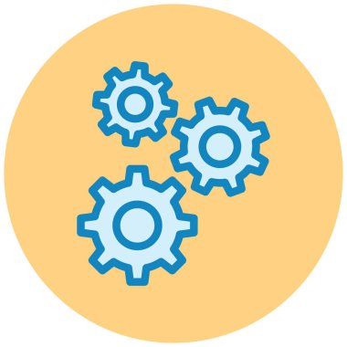 Çarkçı. Web simgesi basit illüstrasyon