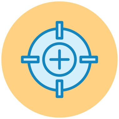 Hedef. Web simgesi basit illüstrasyon