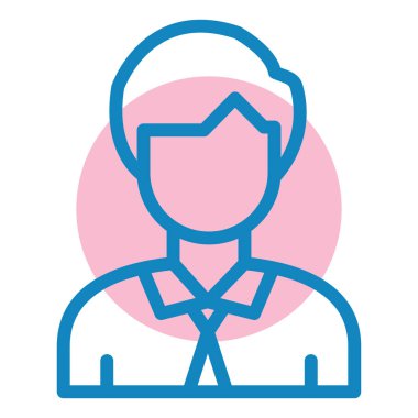 avatar. Web simgesi basit illüstrasyon