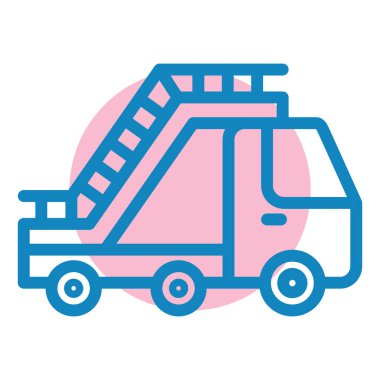 Kamyon. Web simgesi basit illüstrasyon