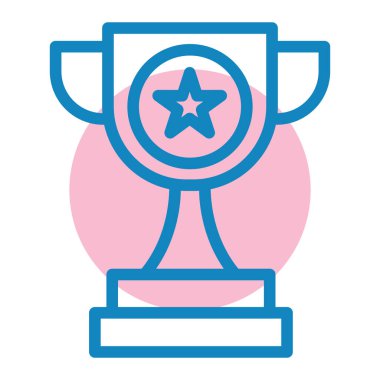 Kupa. Web simgesi basit illüstrasyon