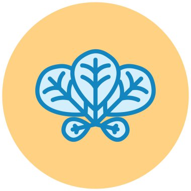 Yaprak simgesi, vektör illüstrasyonu basit tasarım