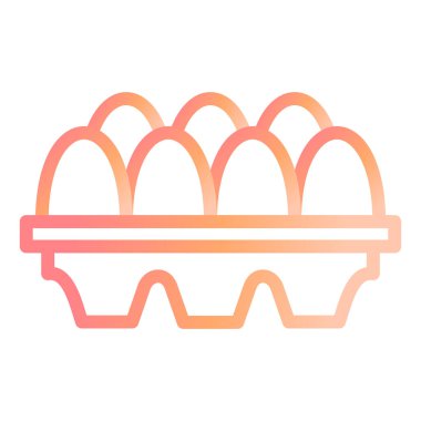 Yumurtalar modern ikon vektör illüstrasyonu 