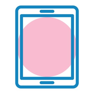 Akıllı telefon. Web simgesi basit illüstrasyon