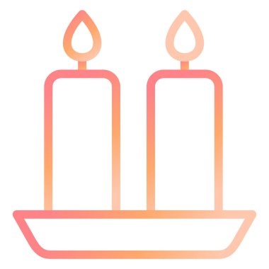 Mumlar. Web simgesi basit illüstrasyon 