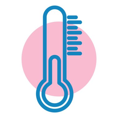 Termometre. Web simgesi basit tasarım