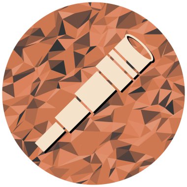 Modern teleskopun vektör çizimi 