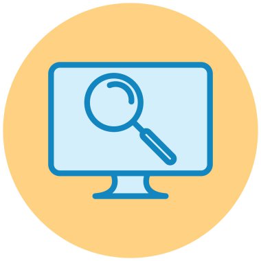 Ara. Web simgesi basit illüstrasyon