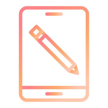 Grafik Tableti modern ikon vektör illüstrasyonu 