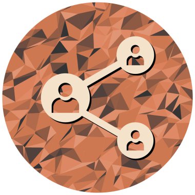 Sosyal ağ bağlantı vektörü illüstrasyonu